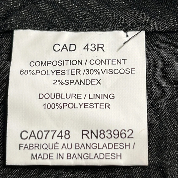Soul of London Flat Front Unhemmed Dress Pants in Navy Blue - NWOT - Size 43R - Picture 5 of 6